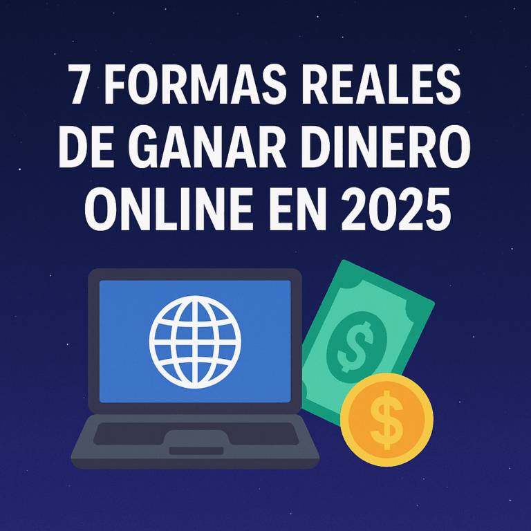 7 Formas Reales de Ganar Dinero Online en 2025